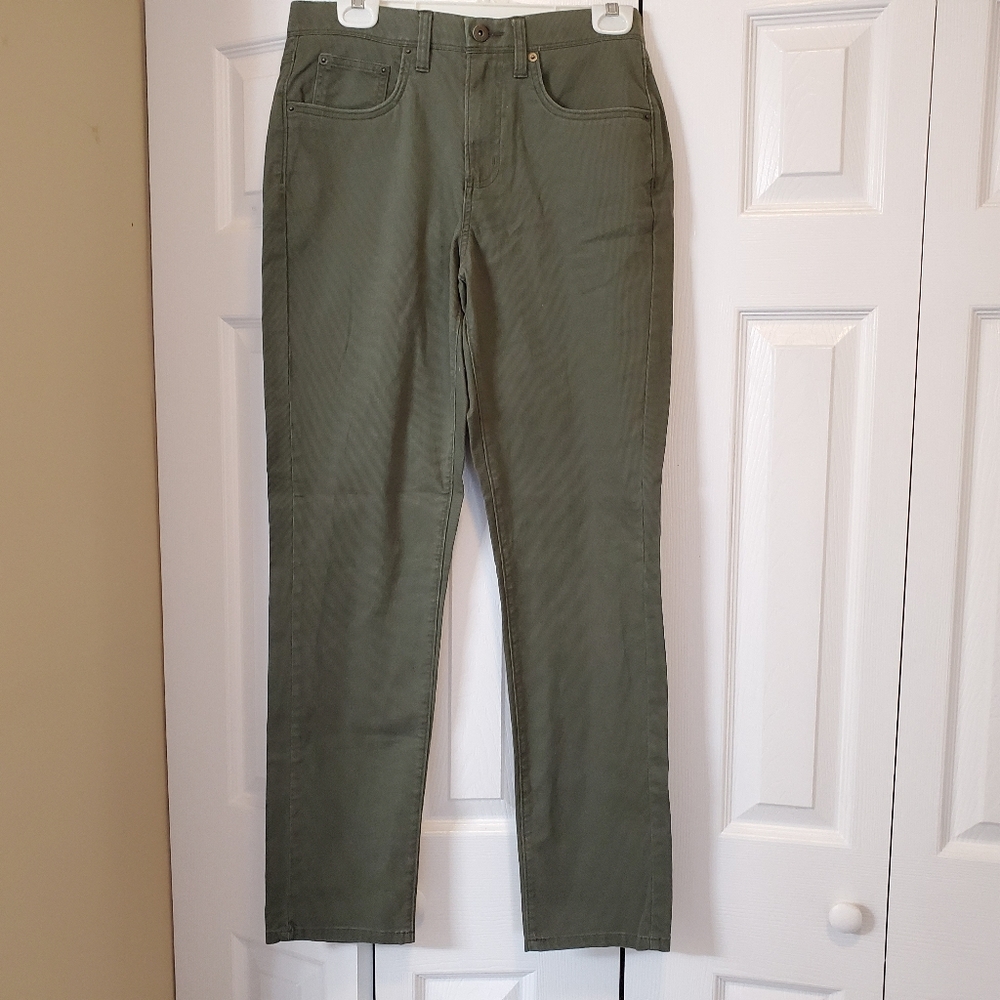 Men's Slim Fit green pants